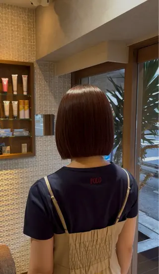 ショート 👑毛流れ、艶髪◉ 縮毛矯正錦糸町ヒガシのヘアスタイル