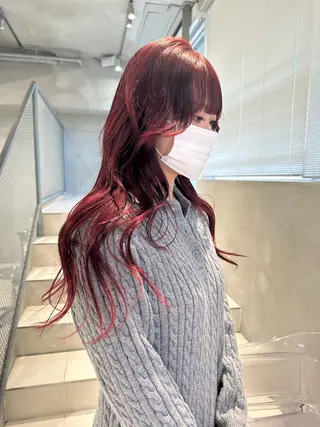 ロング カラー ヘアアレンジ 🎀暖色カラー🎀 おかだみほのヘアスタイル