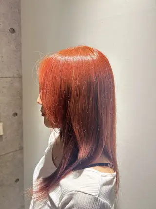 ロング 上之門 未結のヘアスタイル