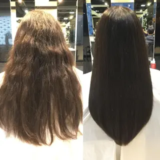 ロング パーマ 髪質改善カラー ショートボブ専門のヘアスタイル