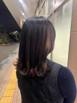ミディアム 加藤 奈菜のヘアスタイル