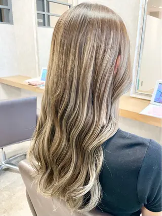 ロング カラー 髪質改善×METEO 店長 貞松直也のヘアスタイル