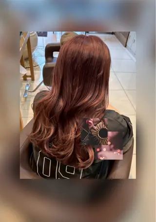 ロング カラー 💕カットカラーモ デル募集/あゆり💕のヘアスタイル