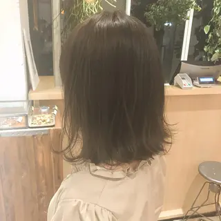 ミディアム カラー IVORY.所属・🟩白髪ぼかし/ボブ /ショートヘア/大司のヘアスタイル