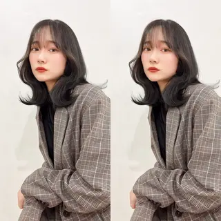 ミディアム カラー 韓国ヘア/髪質改善 TAKAHIROのヘアスタイル