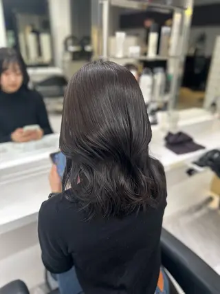 セミロング カラー パーマ ヘアアレンジ メンズ ブリーチなしカラー/ ブラウン/レイヤーのヘアスタイル