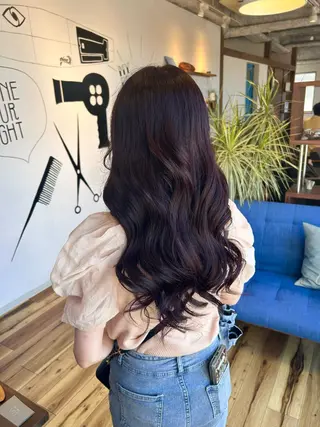 ロング 🍒ケアカラー🍒 AKAね🤍のヘアスタイル