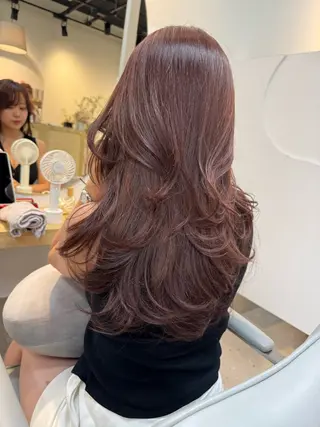 ロング カラー 透明うる艶カラー🫧 ココロのヘアスタイル