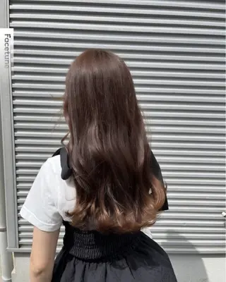 ロング カラー 透明感カラー/ くびれヘア/ユウユのヘアスタイル