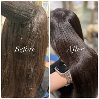 ロング フェザーパーマ🌙 毛流れ yuzukiのヘアスタイル