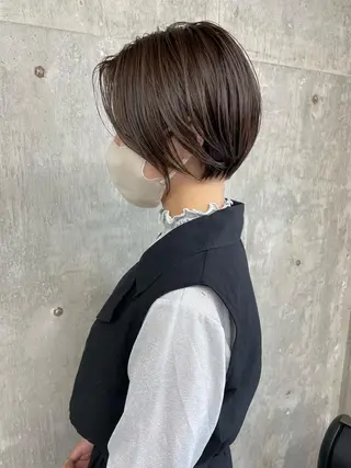 ショート カラー 江上拓郎/ショート /酸性ストレートのヘアスタイル