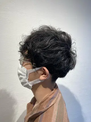 ショート パーマ メンズ メンズ特化💥荻窪 No.1柴田憲秀のヘアスタイル