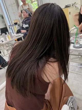 ロング カラー 國井 廉のヘアスタイル