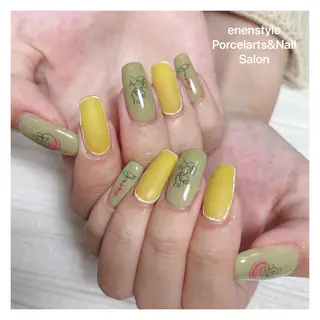 ミディアム ネイル 👑enen style👑のネイルデザイン