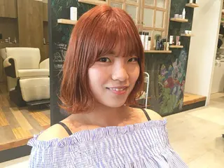 ミディアム カラー nakahara madokaのヘアスタイル