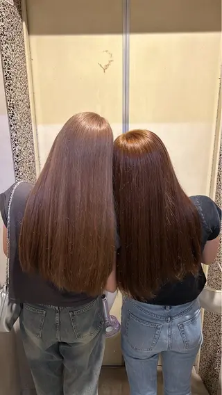 カラー 透明感ベージュ🤎 ナチュラルレイヤーのヘアスタイル