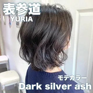 ショート カラー パーマ JYUNESU表参道所属・韓国ヘア🇰🇷🎀 透明感カラーのヘアスタイル