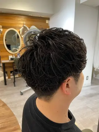 メンズ miwa/ボブパーマ /モードボブのヘアスタイル