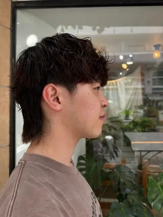 ミディアム パーマ カネコ ナナミのヘアスタイル