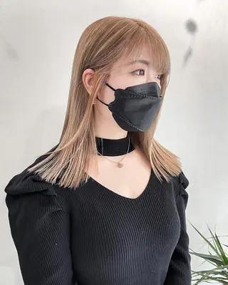 ミディアム カラー ハイトーンカラー RYUのヘアスタイル