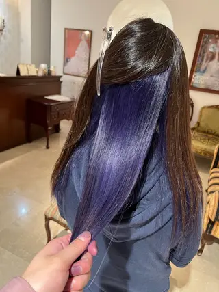 ロング カラー カラースペシャリスト ・齊藤 羽瑠輝のヘアスタイル