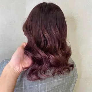 セミロング カラー 青木 捺稀のヘアスタイル