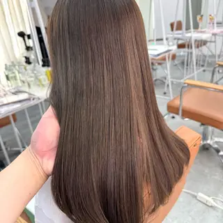 セミロング カラー ヘアアレンジ ブリーチなしカラー /新百合ヶ丘/安形翔のヘアスタイル