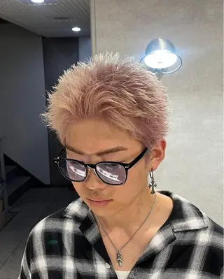 ショート カラー パーマ メンズ 🔥メンズ 特化🔥菊水皐暉🔥のヘアスタイル