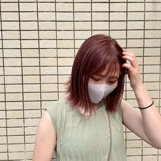 ミディアム カラー 透明感カラー/高畑 /名古屋/山口航輝のヘアスタイル