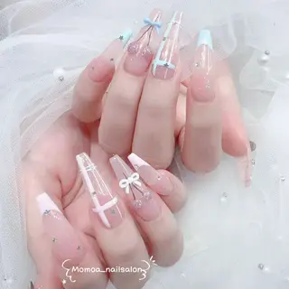 ネイル MoMoA Nail ネイル長さ出し専門店のネイルデザイン