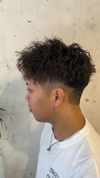 ショート パーマ メンズ 朝3分でキマる 村上陸のヘアスタイル