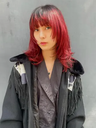 ミディアム カラー SALOWIN所属・ブリーチ✨ ボブ🪢レイヤーのヘアスタイル