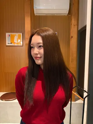 ロング カラー 長嶋 まりののヘアスタイル