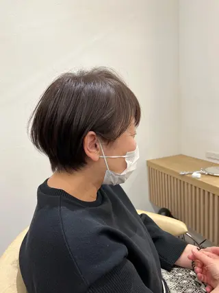 ショート カラー 【似合わせ・レイヤー ・パーマ】海気のヘアスタイル