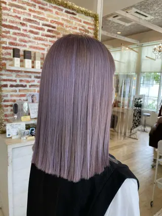 ミディアム カラー Crén by marie 真嘉比店所属・東恩納 誠のヘアスタイル