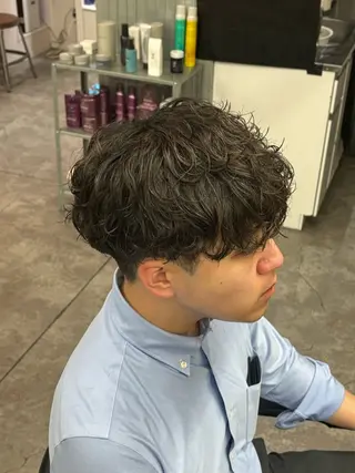 ショート パーマ メンズ お悩み解消✨/ メンズパーマ✨/直樹のヘアスタイル