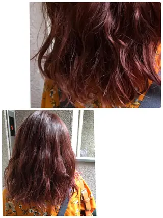 カラー パーマ 渋谷宮益坂 omoのヘアスタイル