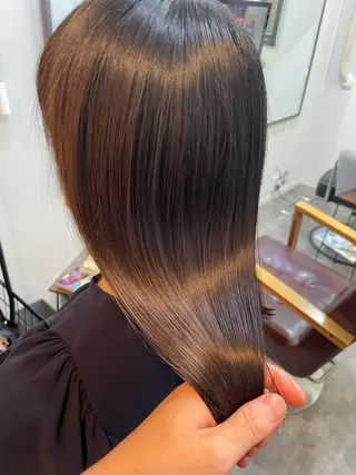 ロング カラー SUN GLOW  サングロウ所属・水素トリートメント／ 髪質改善/ナカノメのヘアスタイル