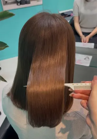 セミロング 池袋西口🐰かな ヘアアレンジのヘアスタイル