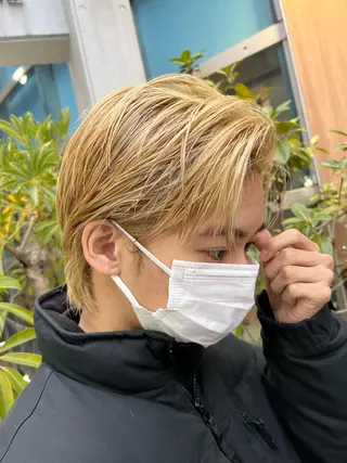 カラー メンズ しみず さくら🌸のヘアスタイル