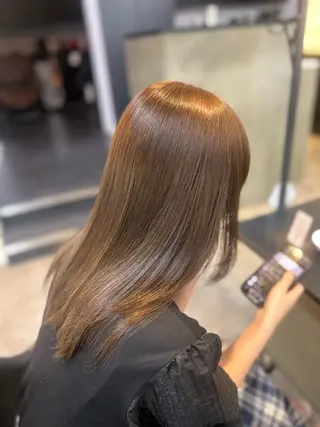 カラー 透明感カラー୨୧ 松山理桜🩰˖ ࣪⊹のヘアスタイル