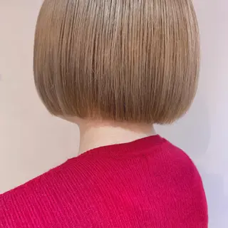 ショート パーマ/透明感カラー /ボブ/吉田一生のヘアスタイル