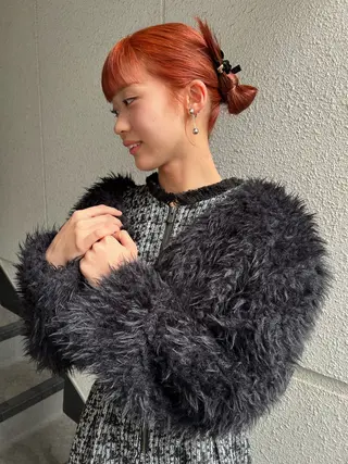 ロング カラー ヘアアレンジ カラーパティシエ facce🌼ikoのヘアスタイル