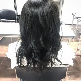 ロング カラー AMI ウルフパーマ/メンズのヘアスタイル