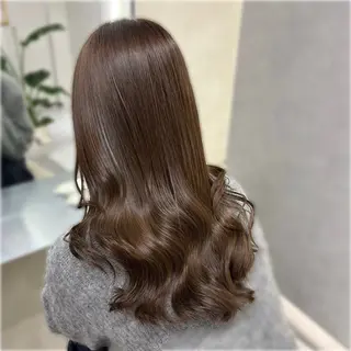 ミディアム 阿倍野/髪質改善 /縮毛矯正/坪田幸広のヘアスタイル