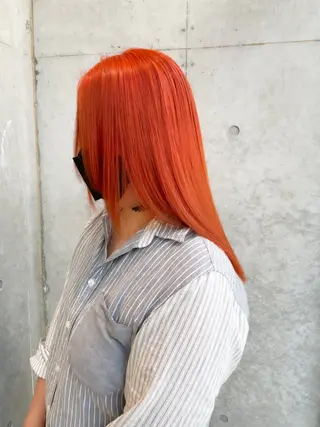 ミディアム カラー ヘアアレンジ ミニボブ/ブリーチ 🌈MISATOのヘアスタイル