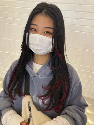ロング MiRI💜地毛級 エクステ✖似合わせ技のヘアスタイル
