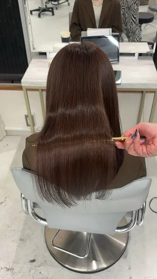 ロング 新宿No.1艶髪矯正 美艶カラー/FUKAのヘアスタイル