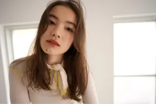 ロング カラー パーマ HATSUMEI 勅使瓦　祥のヘアスタイル