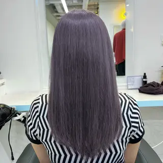 セミロング カラー ブリーチカラー 🩵MIZUKIのヘアスタイル